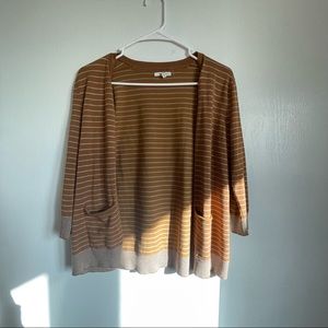 Mustard and grey cardigan